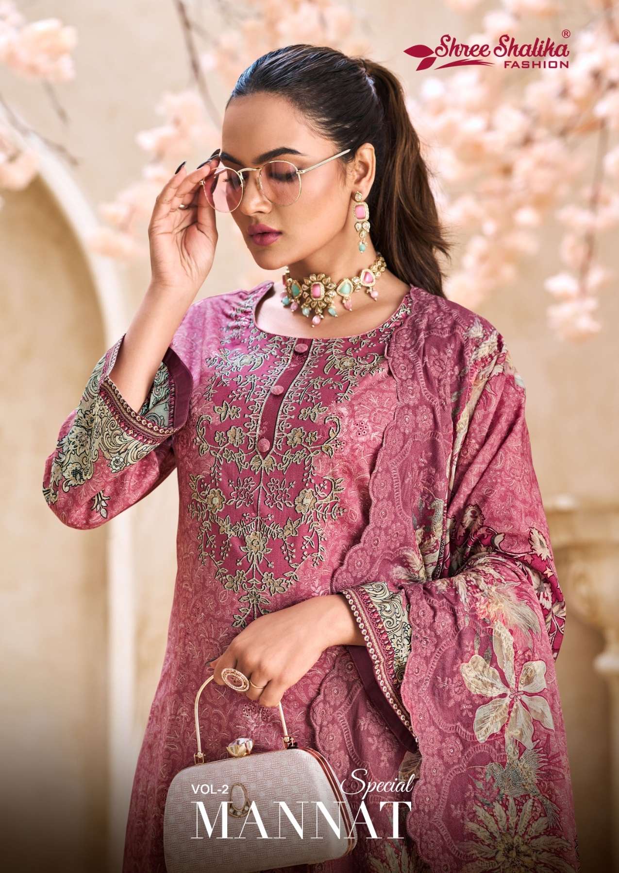 MANNAT VOL-2 BY SHREE SHALIKA 10001 TO 12002 SERIES COTTN WORK DRESSES