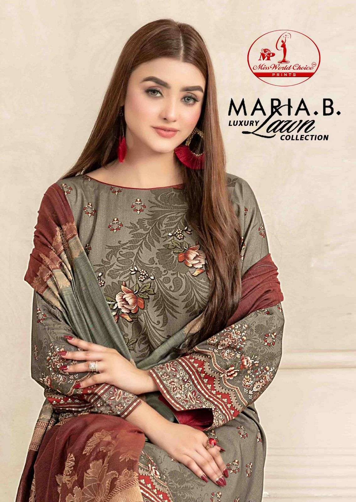 MARIA.B. LUXURY LAWN COLLECTION BY MISS WORLD CHOICE COTTON PRINT DRESSES