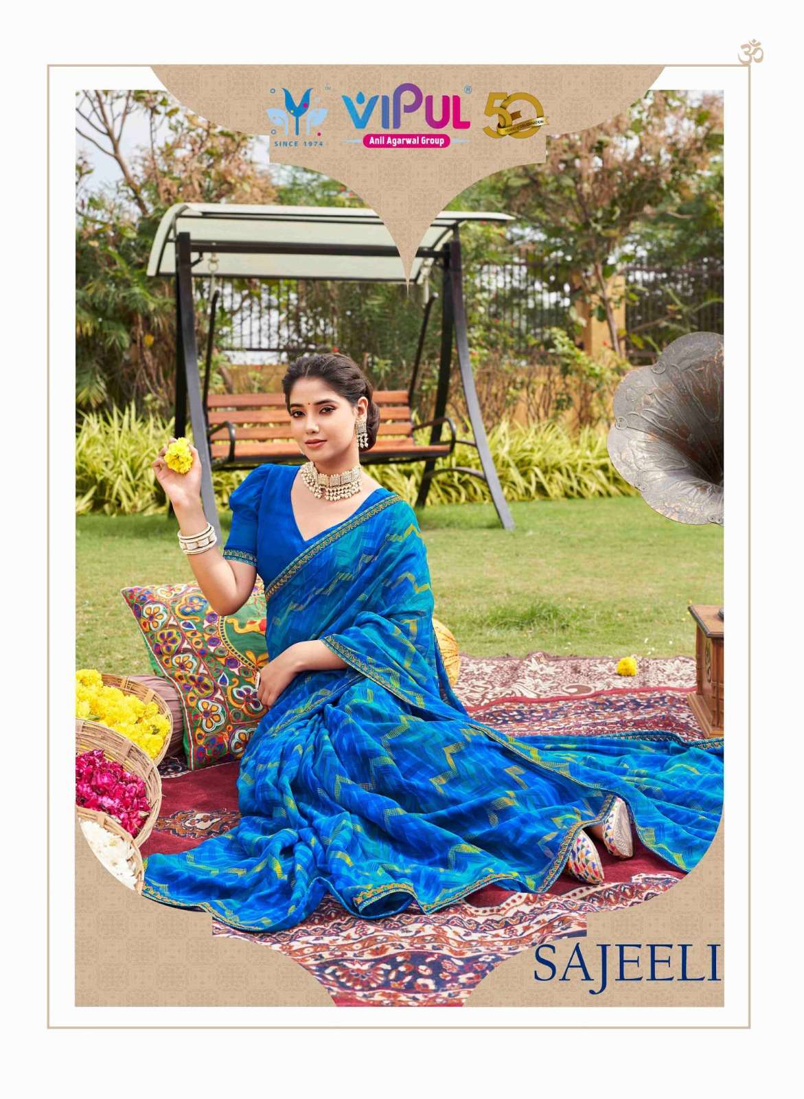 SAJEELI BY VIPUL 80208-A TO 80215-A SERIES GEORGETTE PRINT CASUAL WEAR SAREES