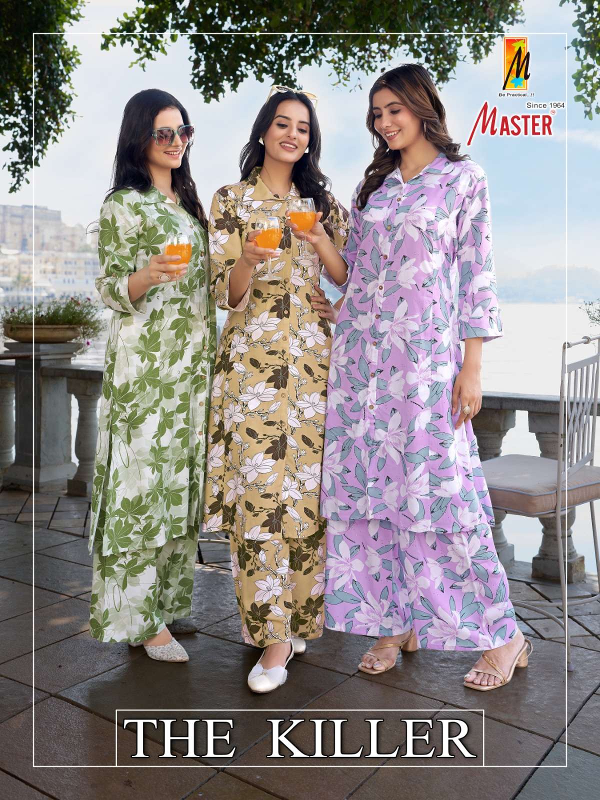 THE KILLER BY MASTER 101 TO 108 SERIES RAYON PRINT CO-ORD SET