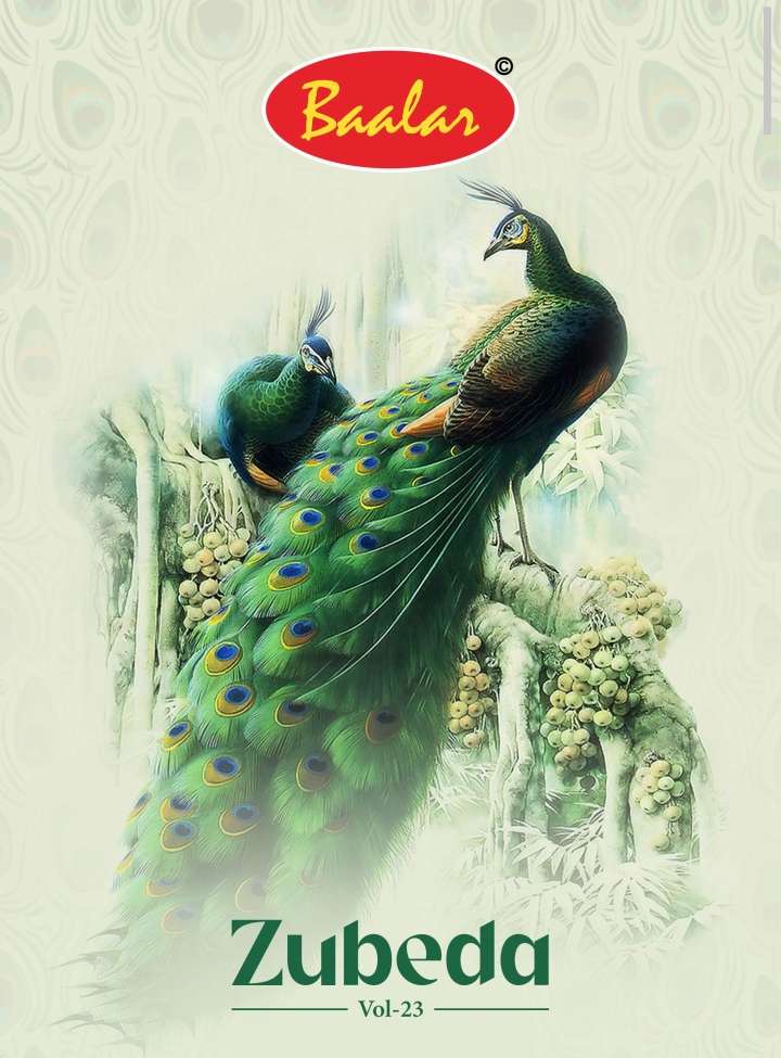 ZUBEDA VOL-23 BY BAALAR 2349 TO 2363 SERIES PURE COTTON PRINT DRESSES