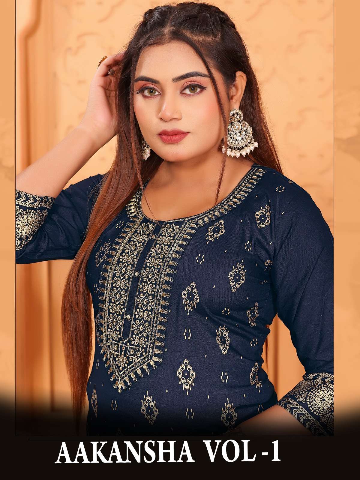AAKANSHA VOL-1 BY AQSAWHOLESALE RAYON PRINT GALA WORK READYMADE DRESSES