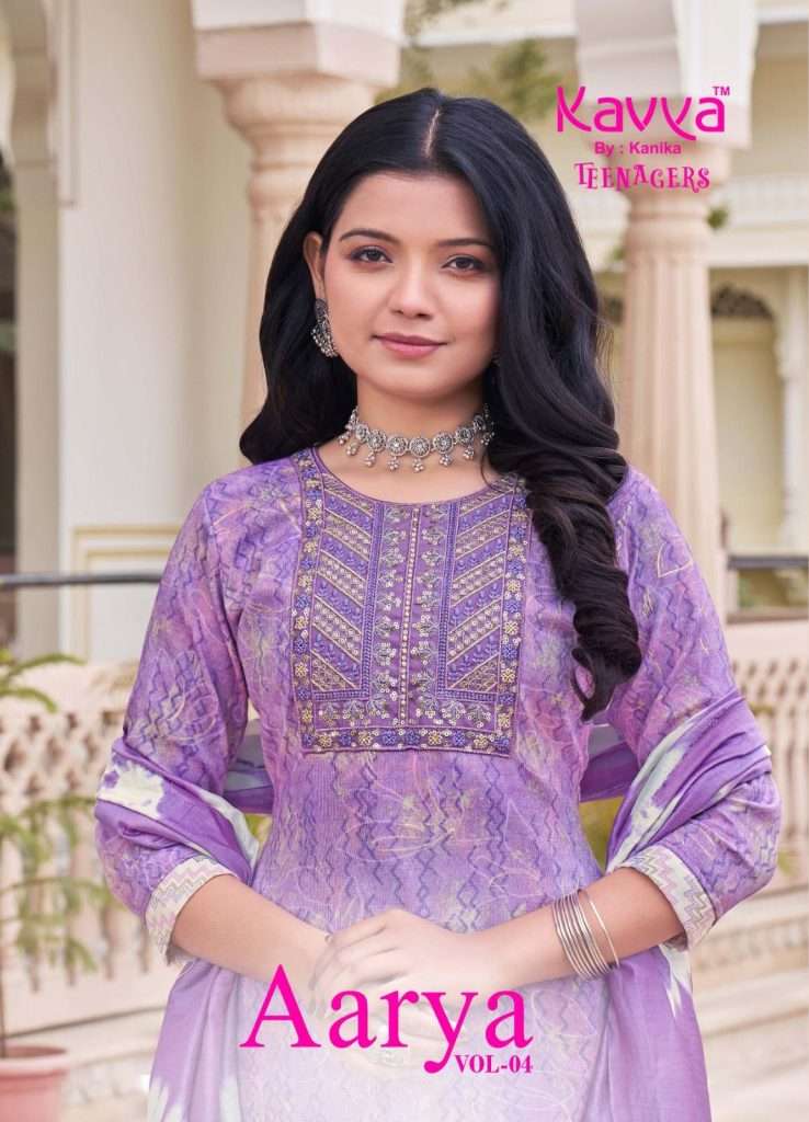 AARYA VOL-4 BY KAVYA 401 TO 410 SERIES CAPSULE PRINT WORK READYMADE DRESSES
