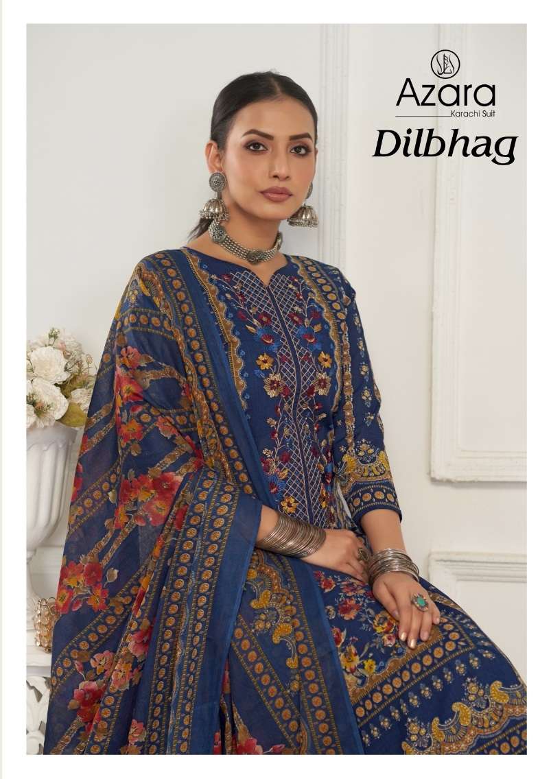 AZARA DILBHAG BY RADHIKA FASHION 42001 TO 42004 SERIES COTTON WORK DRESSES