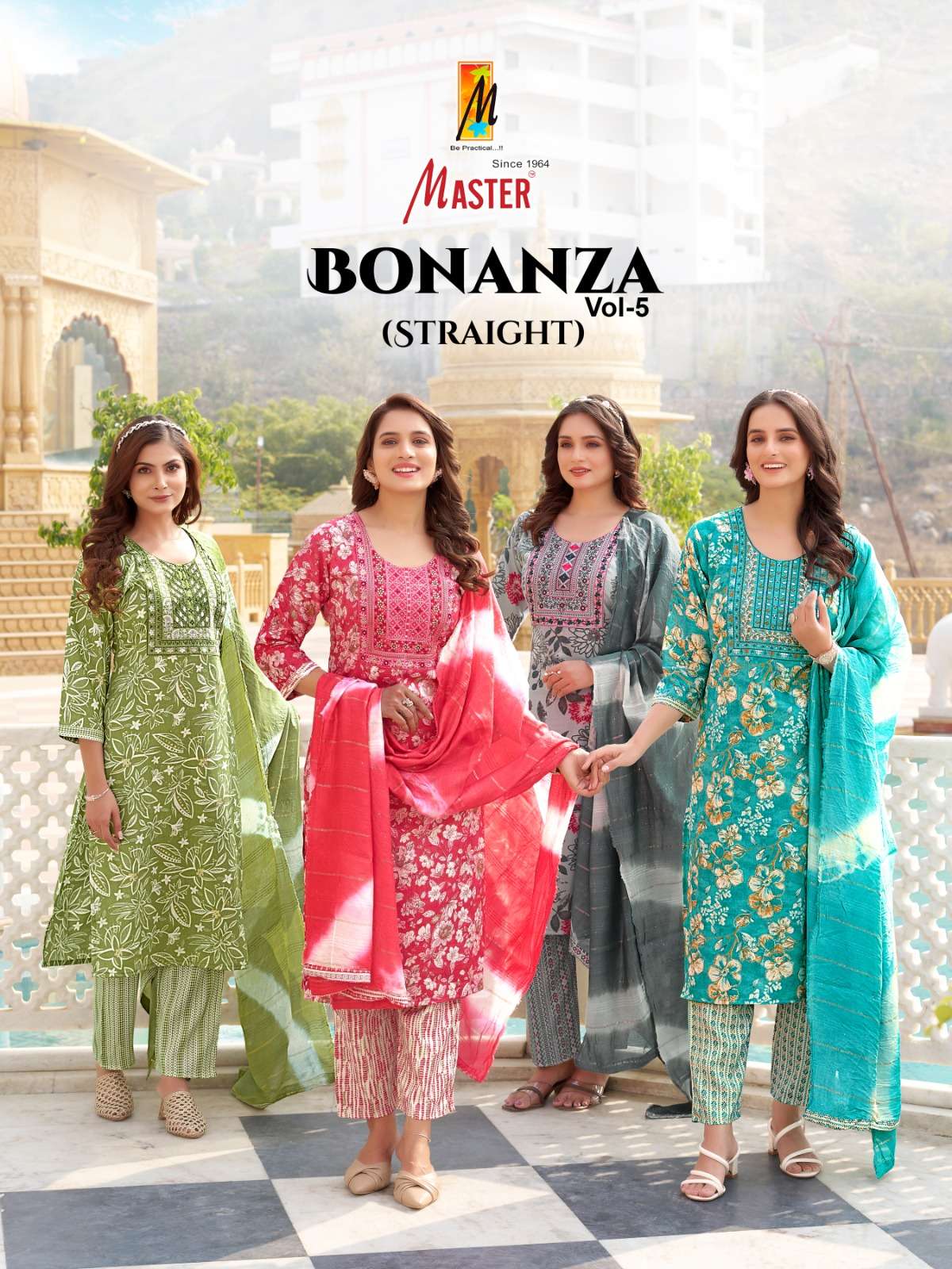 BONANZA VOL-5 BY MASTER 501 TO 508 SERIES CAPSULE PRINT READYMADE DRESSES