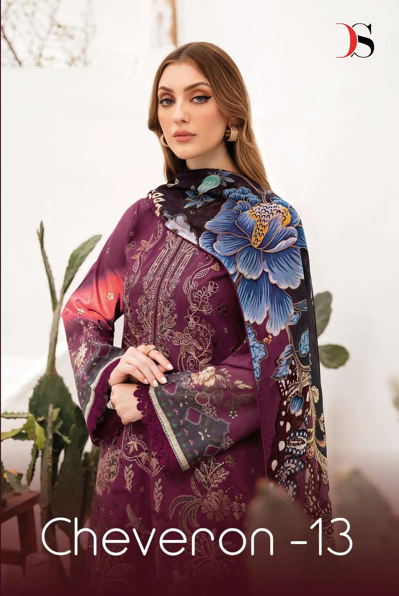 CHEVERON VOL-13 BY DEEPSY SUITS 9041 TO 9046 SERIES COTTON WORK DRESSES