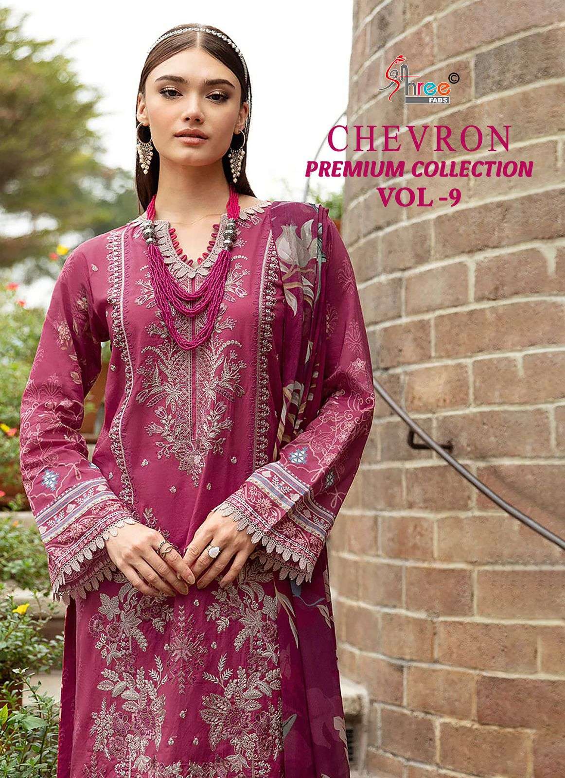 CHEVRON PREMIUM COLLECTION VOL-9 BY SHREE FABS COTTON PAKISTANI DRESSES