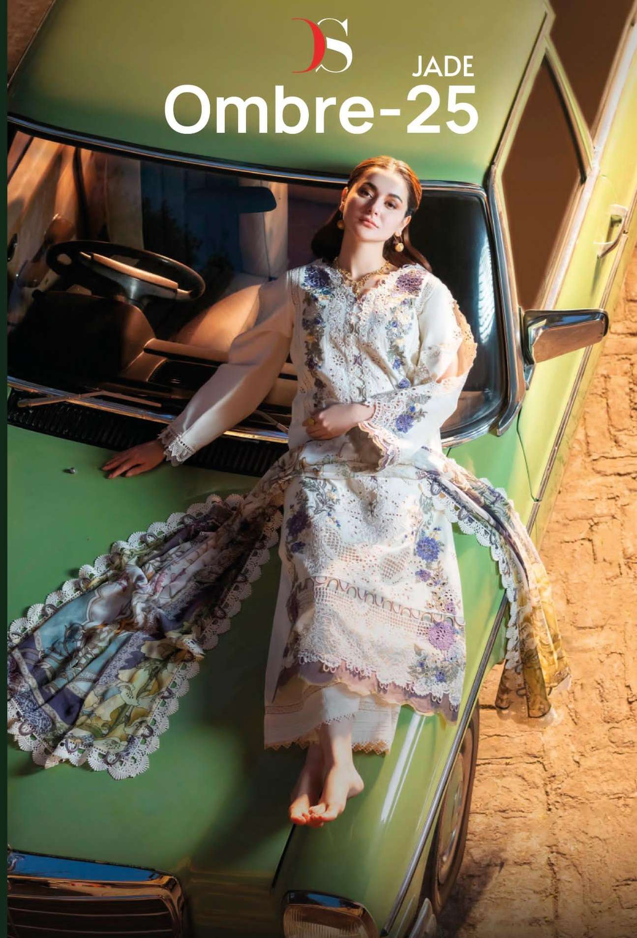 JADE OMBRE-25 BY DEEPSY SUITS 9032 TO 9035 SERIES COTTON WORK PAKISTANI DRESSES