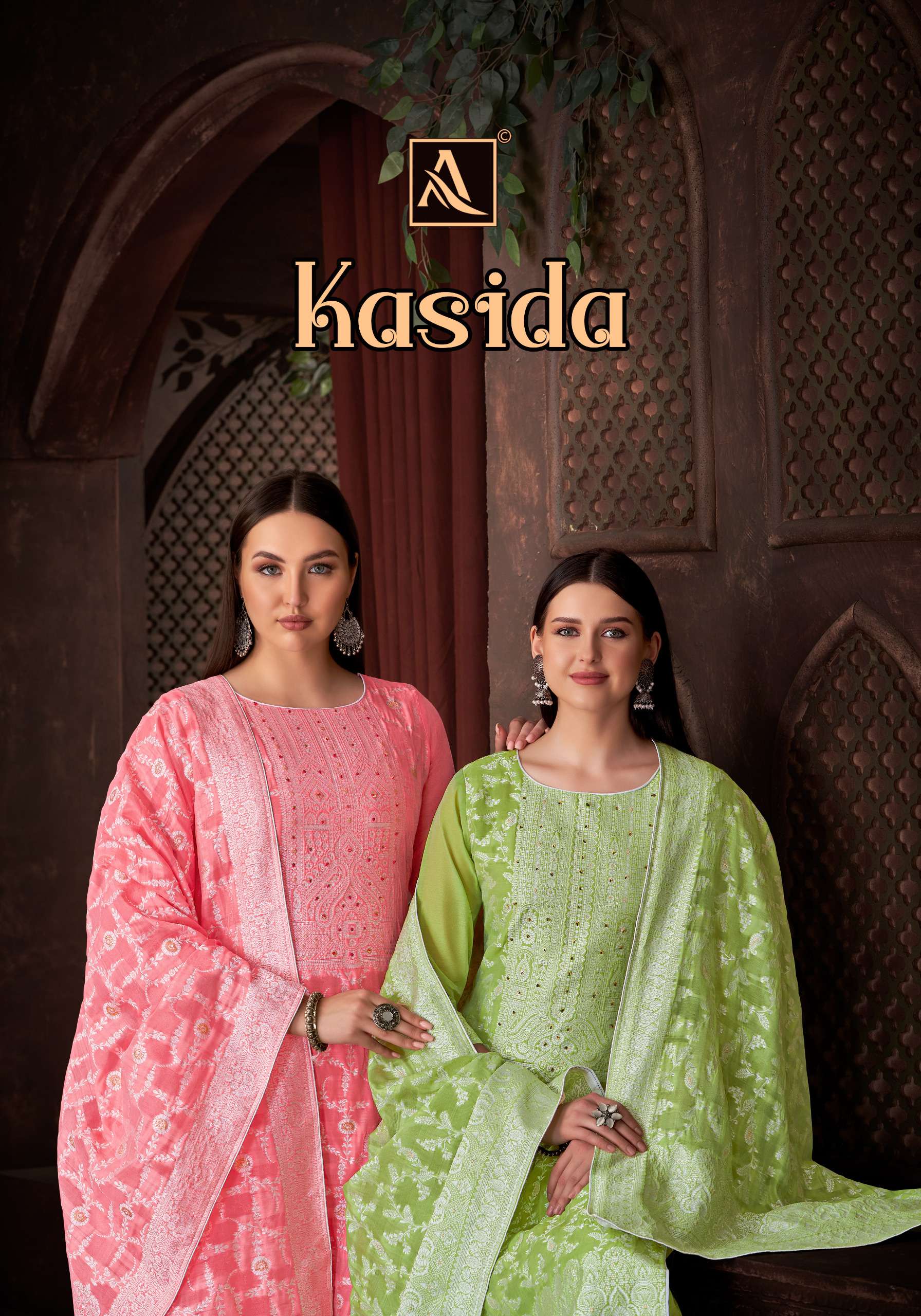 KASIDA BY ALOK SUIT 1731-001 TO 1731-006 SERIES JACQUARD WORK DRESSES