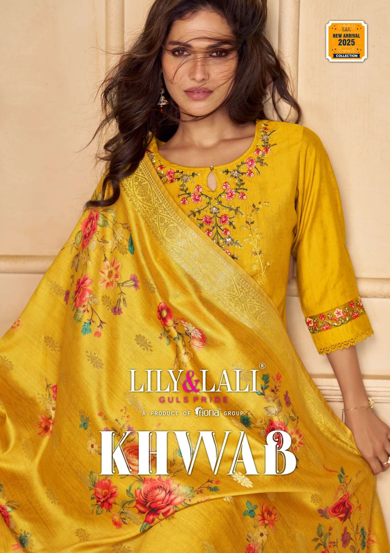 KHWAB BY LILY&LALI 25101 TO 25106 SERIES VISCOSE HANDWORK READYMADE DRESSES