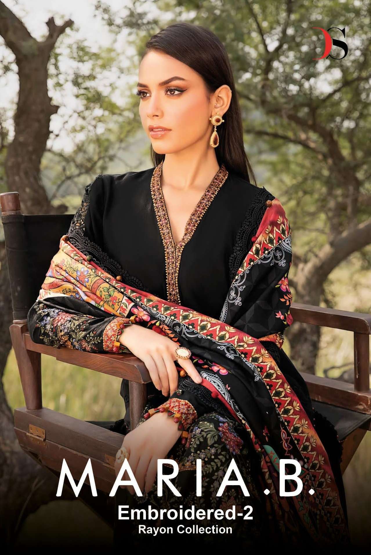 MARIA.B. EMBROIDERED VOL-2 BY DEEPSY SUITS 8071 TO 8076 SERIES COTTON DRESSES