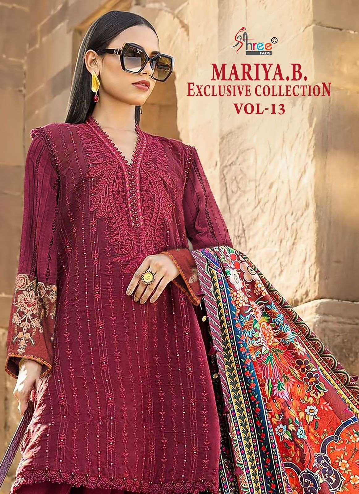 MARIYA.B. EXCLUSIVE COLLECTION VOL-13 BY SHREE FABS RAYON WORK PAKISTANI DRESSES
