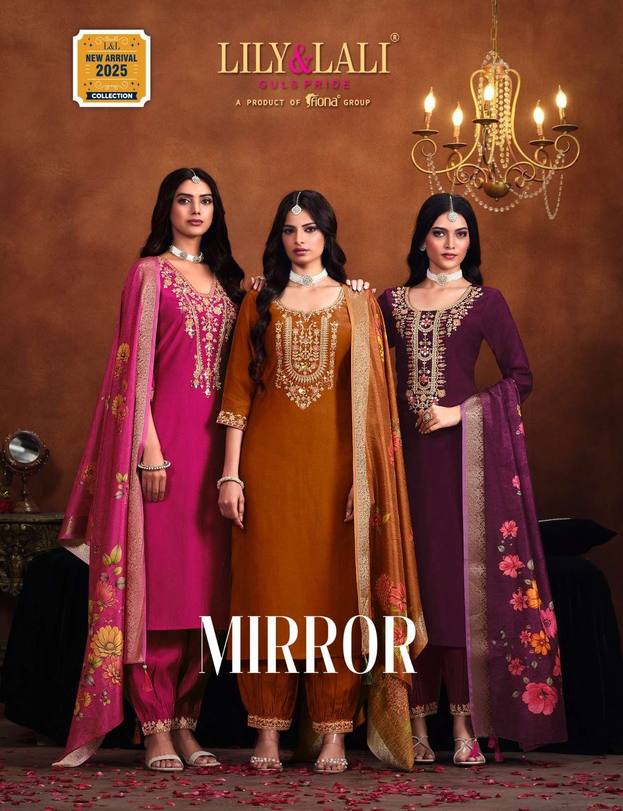 MIRROR BY LILY & LALI 25001 TO 25006 SERIES VISCOSE WORK READYMADE DRESSES