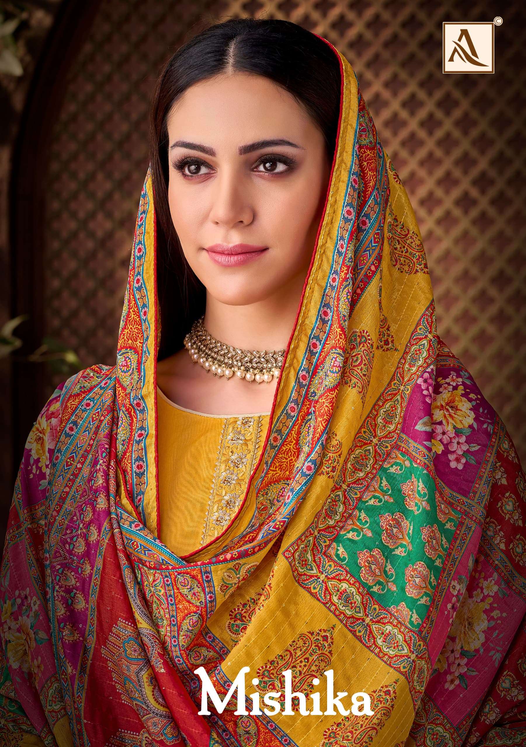 MISHIKA BY ALOK SUIT 1784-001 TO 1784-006 SERIES JAM EMBROIDERY WORK DRESSES