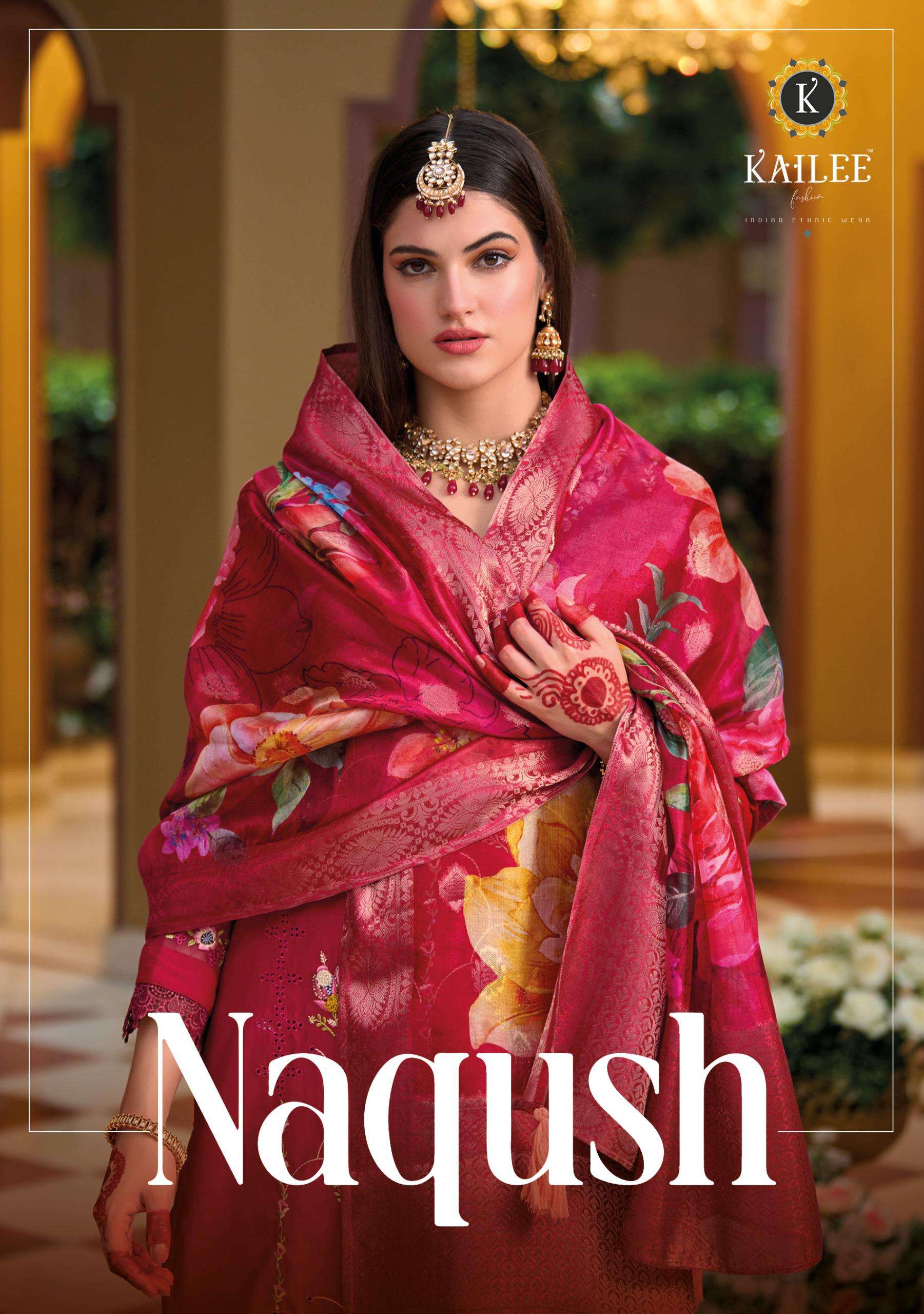 NAQUSH BY KAILEE FASHION 42771 TO 42776 SERIES VISCOSE SILK READYMADE DRESSES