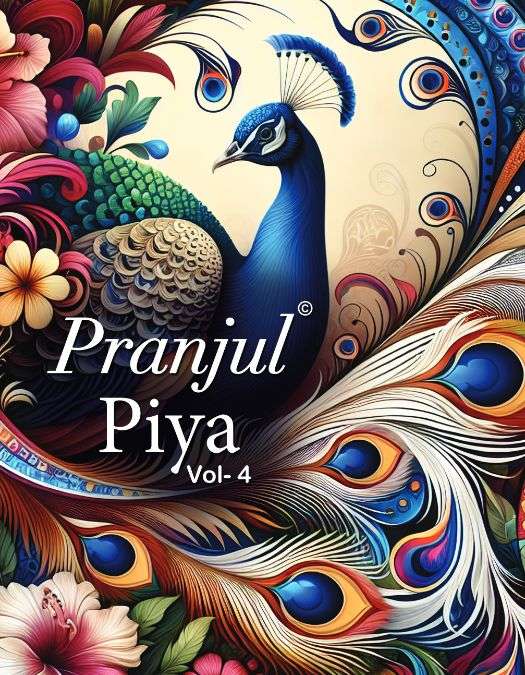 PIYA VOL-4 BY PRANJUL 401 TO 440 SERIES PURE COTTON PRINT DRESSES