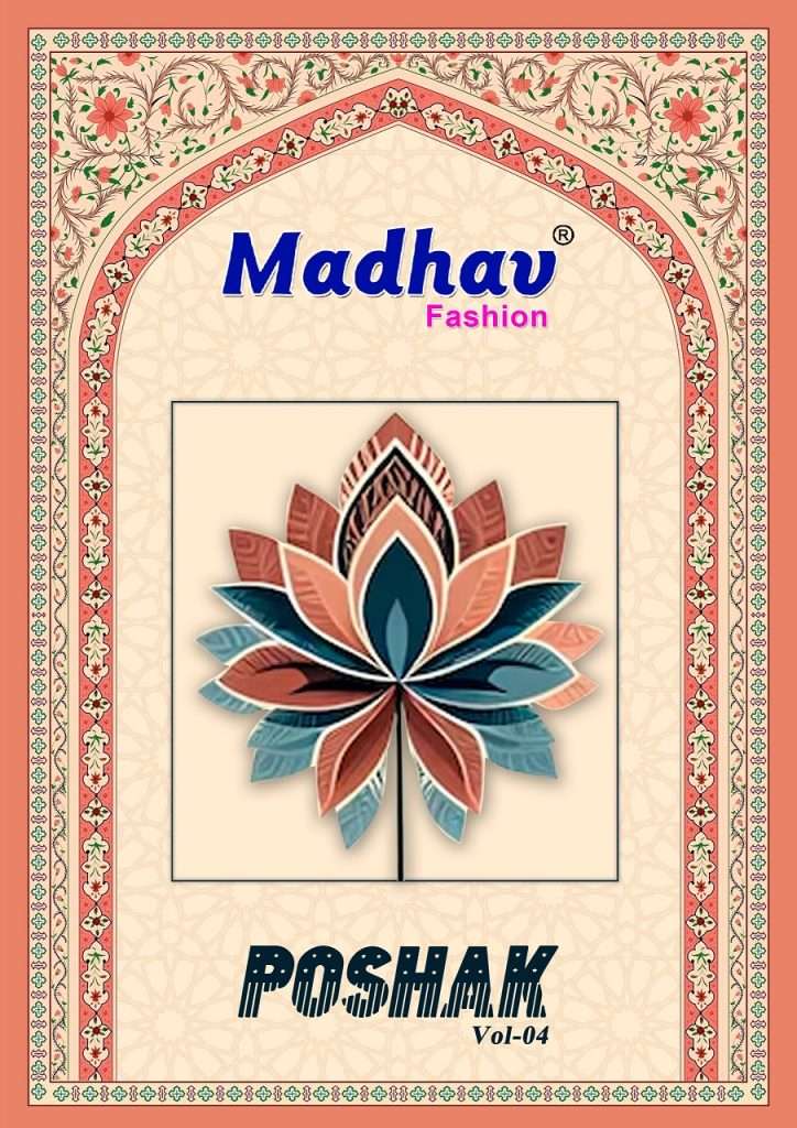 POSHAK VOL-4 BY MADHAV FASHION 4001 TO 4010 SERIES COTTON PRINT DRESSES