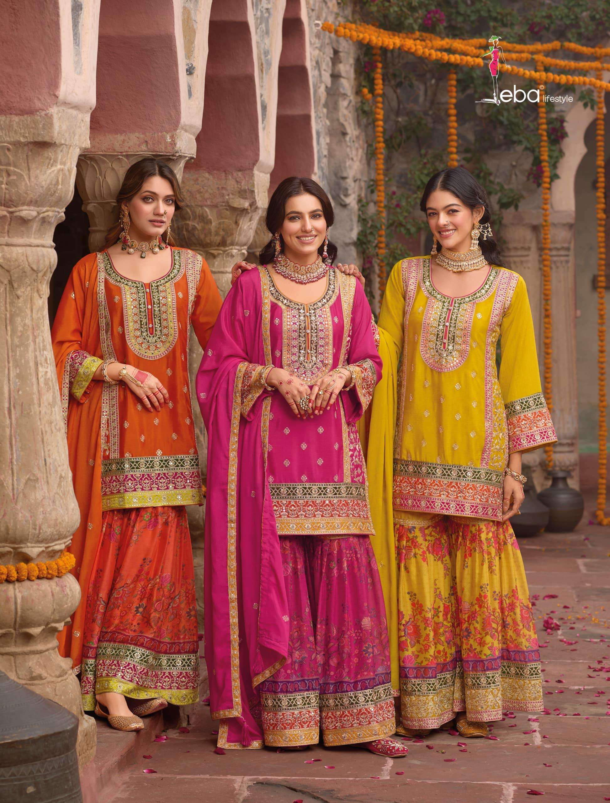 RANG VOL-2 BY EBA LIFESTYLE 1824 TO 1827 SERIES CHINON WORK READYMADE DRESSES