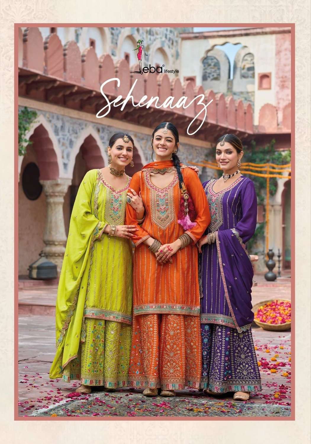 SEHENAAZ BY EBA LIFESTYLE 1793 TO 1796 SERIES CHINON WORK READYMADE DRESSES