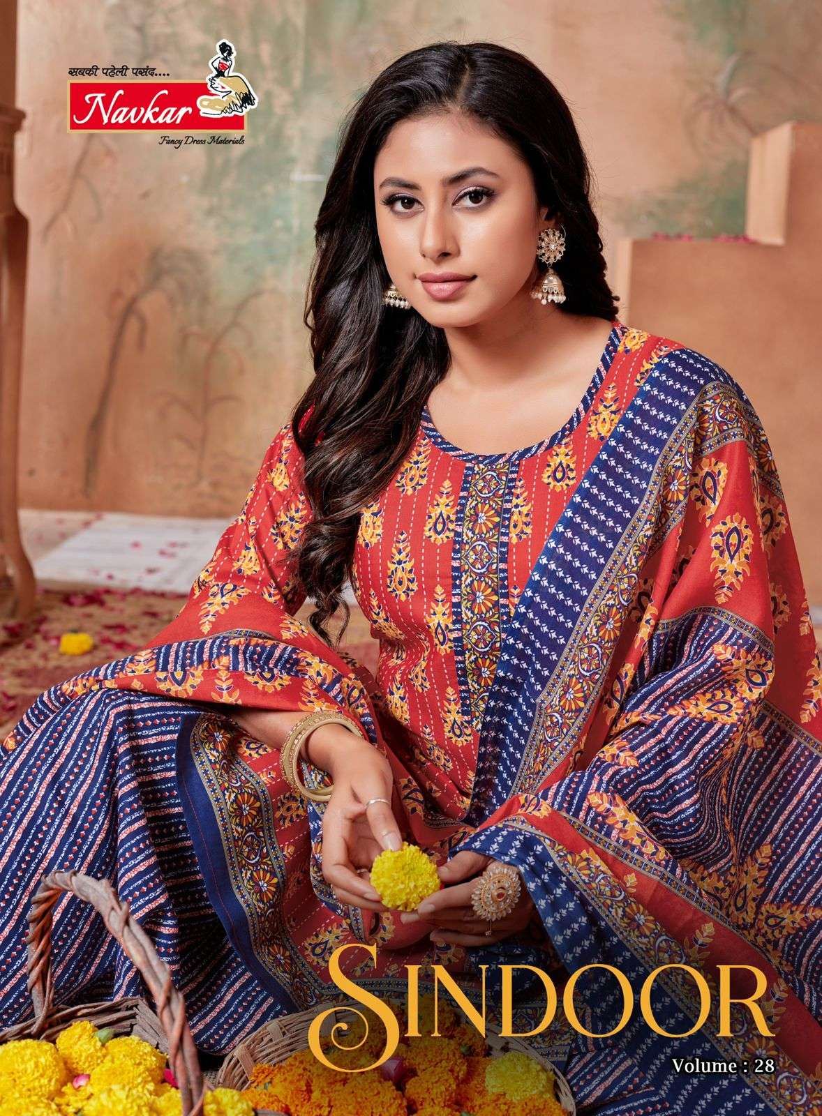 SINDOOR VOL-28 BY NAVKAR 2801 TO 2816 SERIES MIX COTTON READYMADE DRESSES