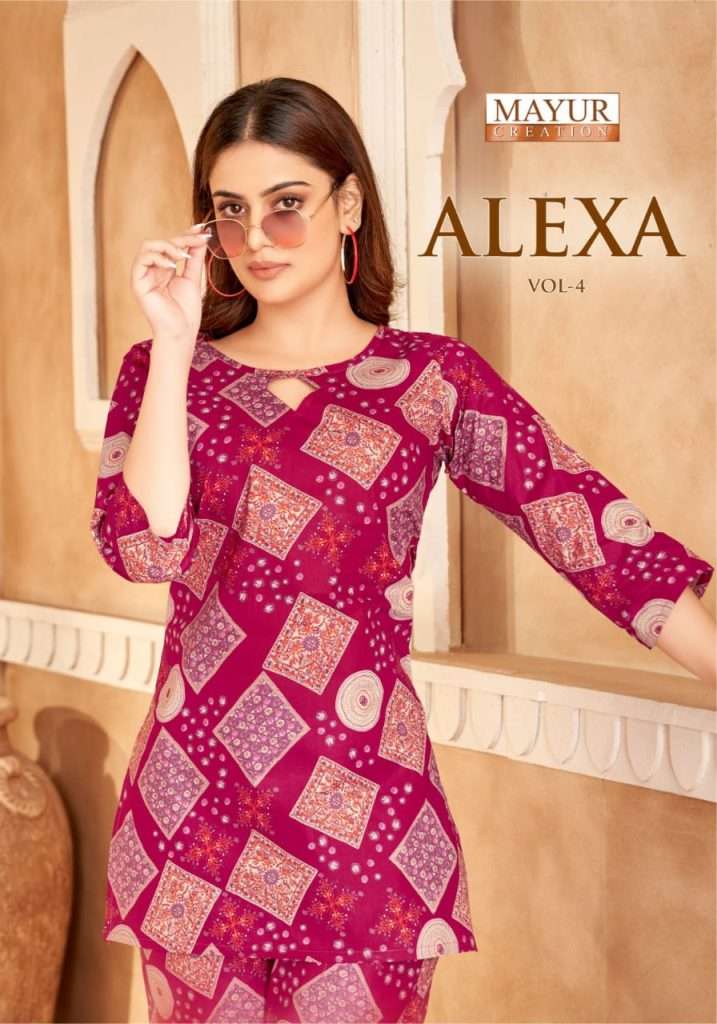 ALEXA VOL-4 BY MAYUR CREATION 4001 TO 4010 SERIES COTTON PRINT CO-ORD SET