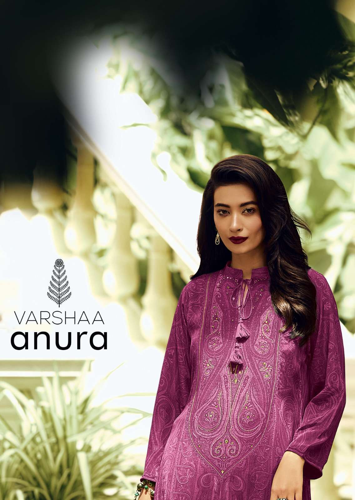 ANURA BY VARSHAA AU-01 TO AU-05 SERIES RAW SILK WORK PAKISTANI DRESSES