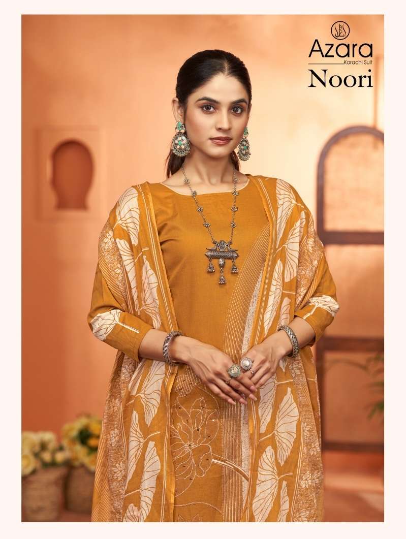 AZARA NOORI BY RADHIKA FASHION 46001 TO 46004 SERIES COTTON WORK DRESSES