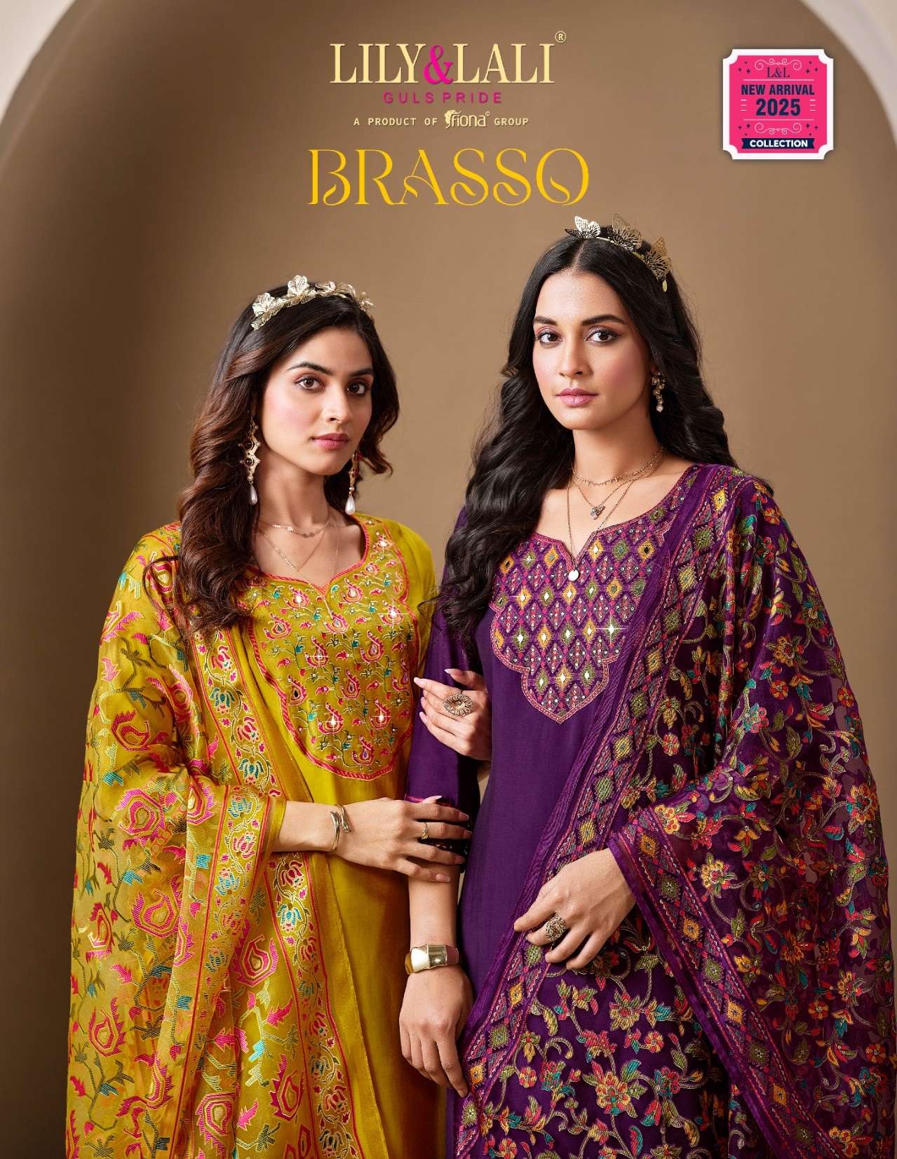 BRASSO BY LILY & LALI 25701 TO 25706 SERIES BRASSO WORK READYMADE DRESSES