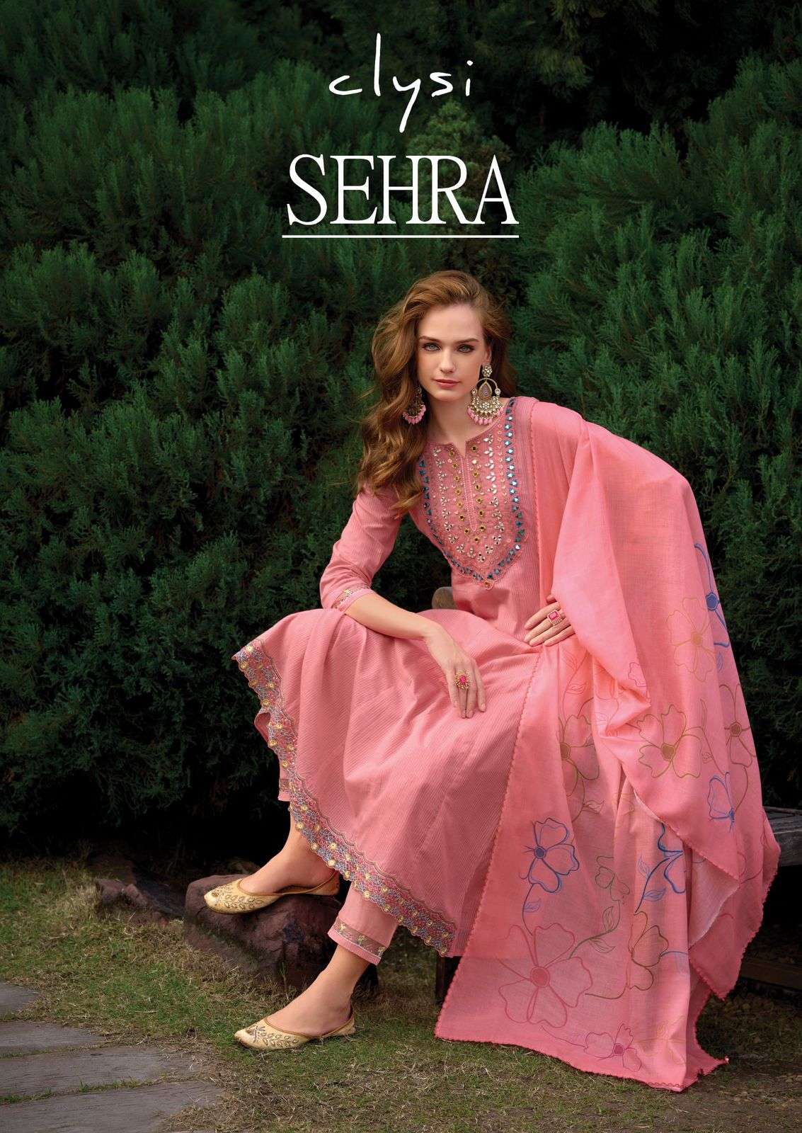 CLYSI SEHRA BY AQSAWHOLESALE COTTON EMBROIDERY WORK READYMADE DRESSES 