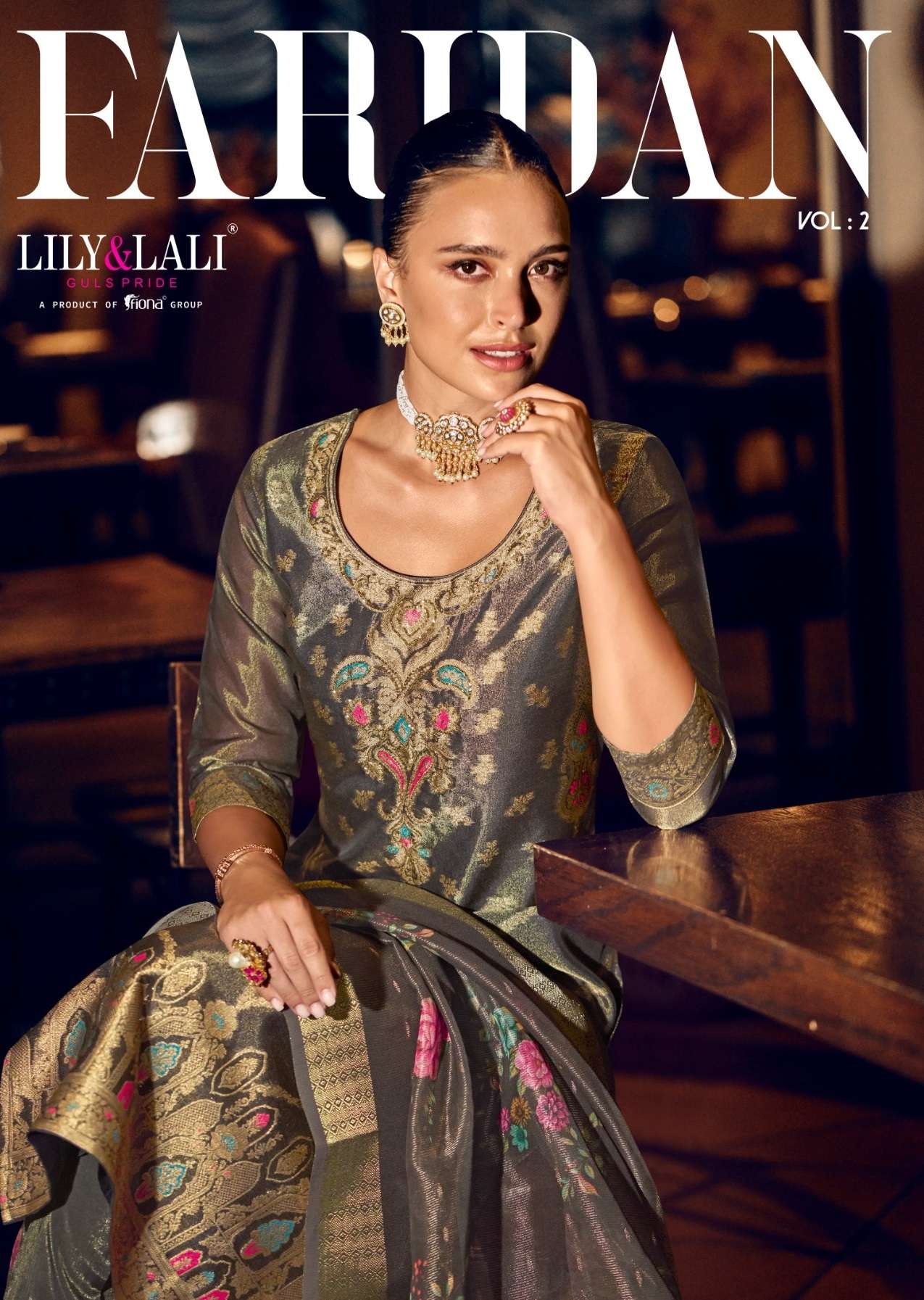 FARIDAN VOL-2 BY LILY&LALI 24301 TO 24306 SERIES BANARASI SILK READYMADE DRESSES