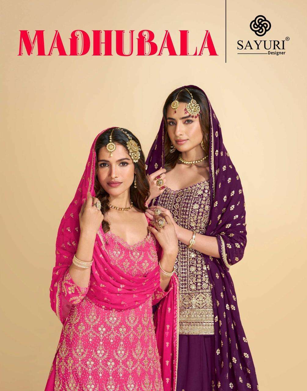 MADHUBALA BY SAYURI 5800 TO 5802 SERIES GEORGETTE HEAVY WORK READYMADE DRESSES
