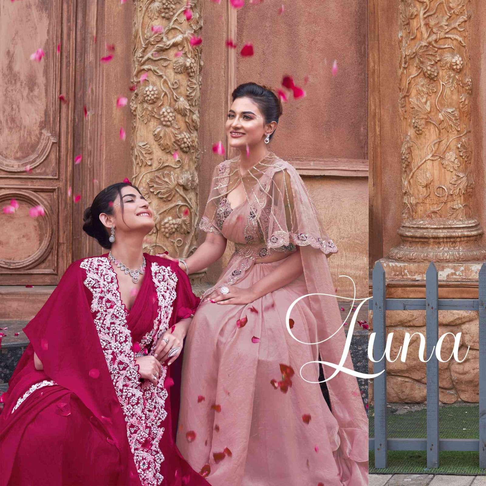 MOHMANTHAN LUNA BY MAHOTSAV 25308 TO 25320 SERIES SILK READYMADE SAREES