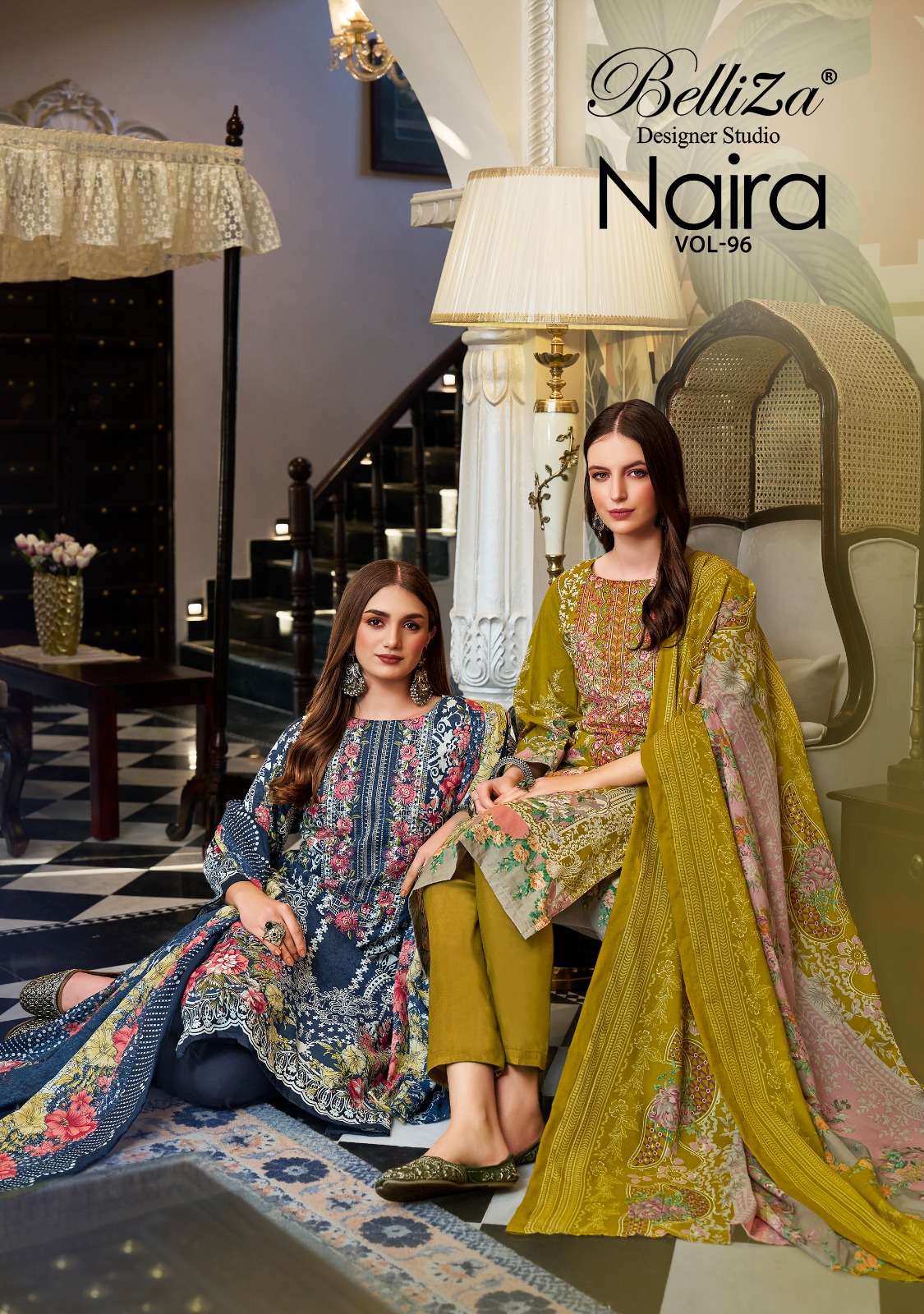 NAIRA VOL-96 BY BELLIZA 1048-001 TO 1048-008 SERIES COTTON WORK DRESSES
