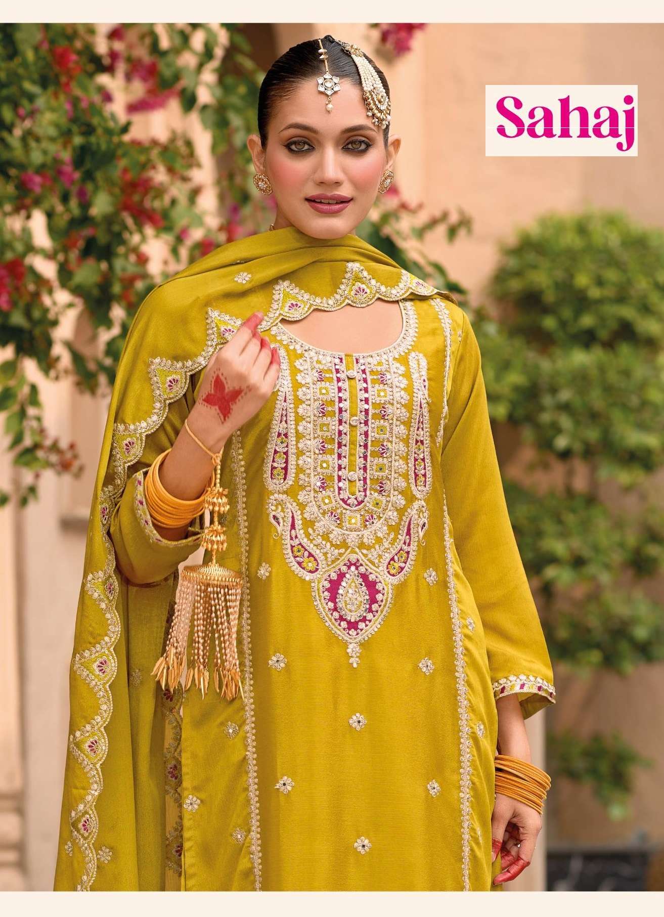 SAHAJ BY EBA LIFESTYLE 1772 TO 1774 SERIES CHINON WORK READYMADE DRESSES