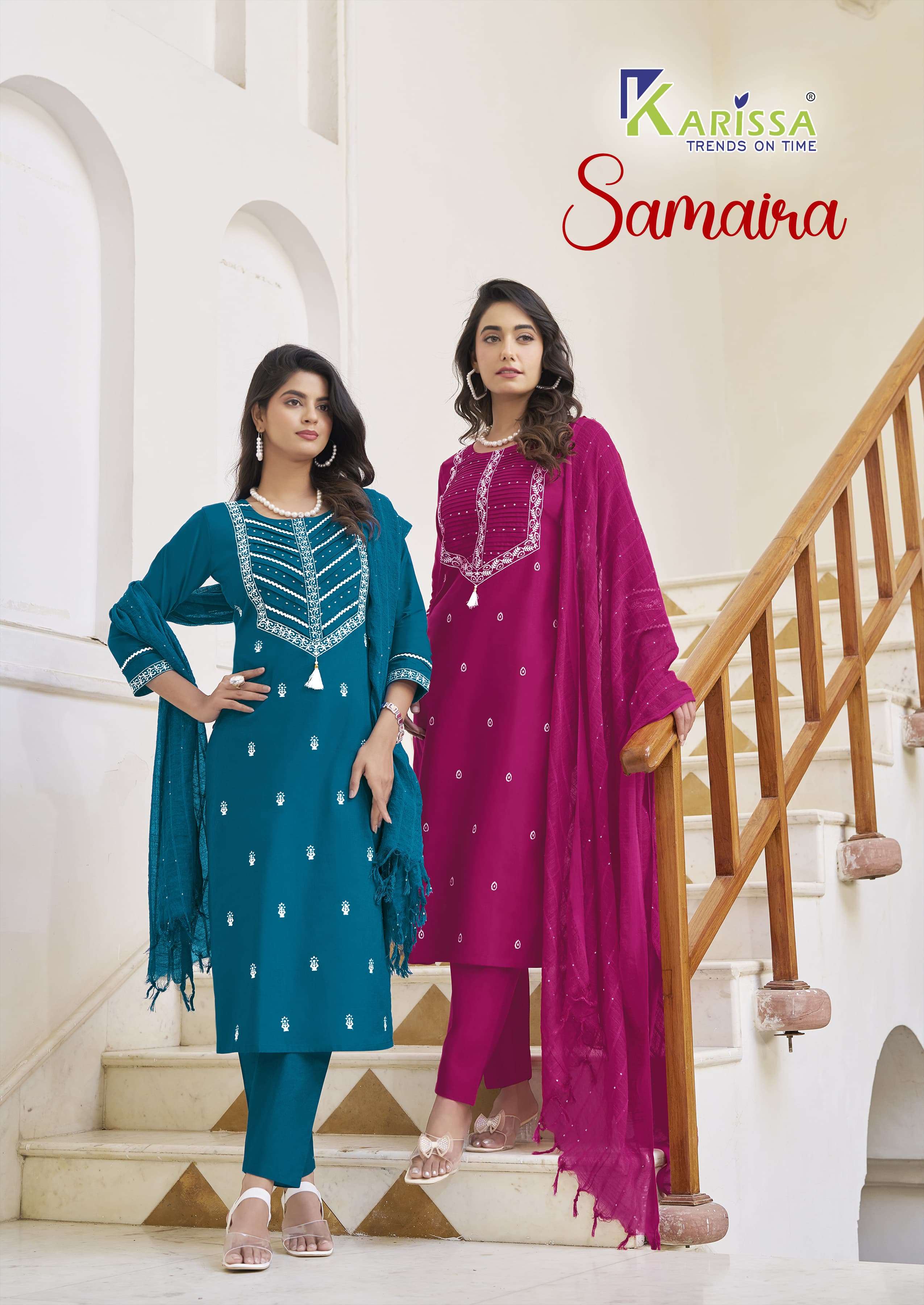SAMAIRA BY KARISSA 1001 TO 1004 SERIES COTTON WORK READYAMDE DRESSES