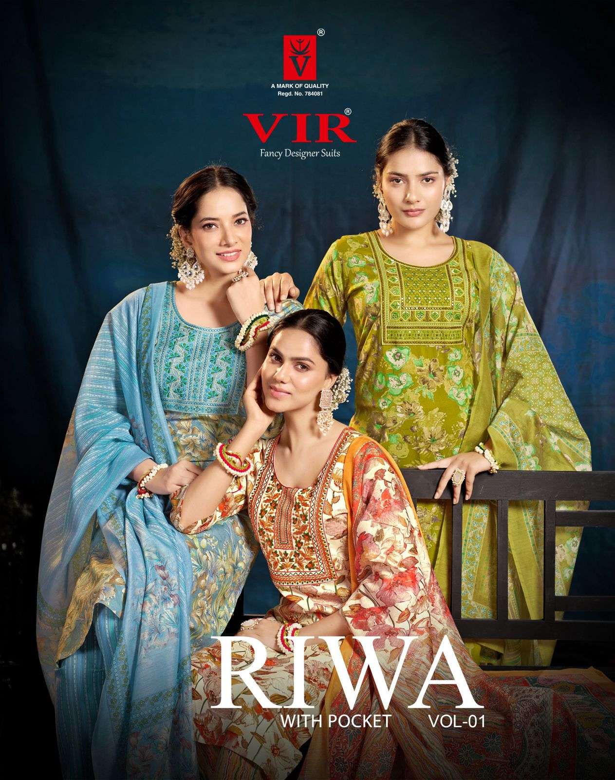 VIR RIWA BY AQSAWHOLESALE 1001 TO 1008 SERIES RAYON WORK READYMADE DRESSES