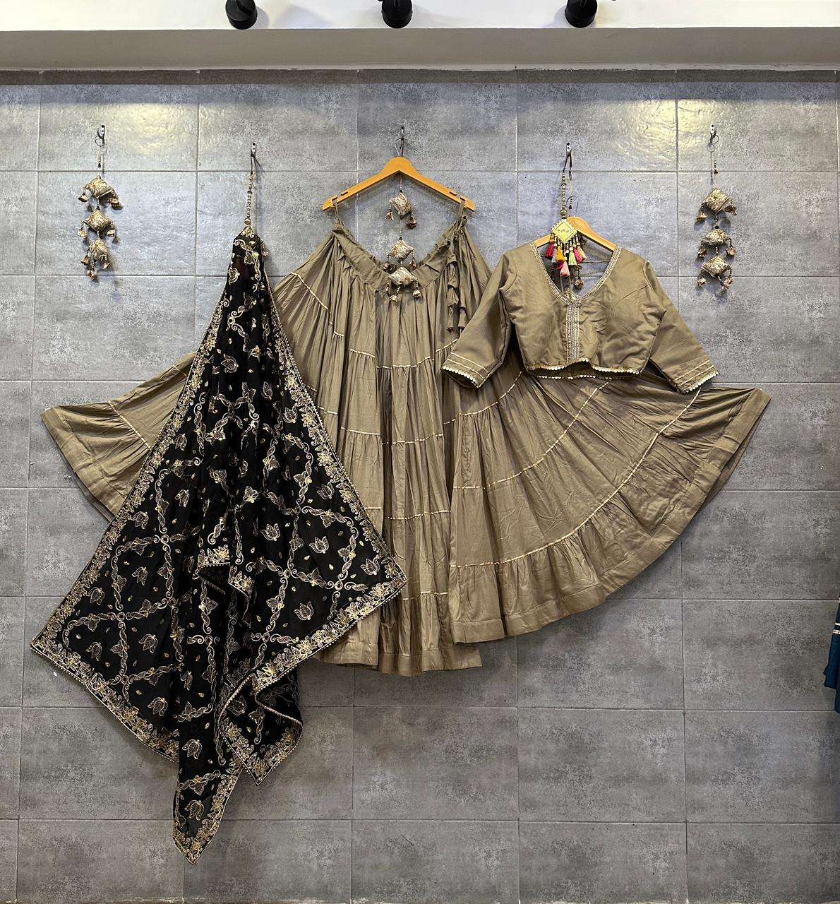 ASR-1217 HITS BY AQSAWHOLESALE PURE COTTON WORK READYMADE CHANIYA CHOLIS