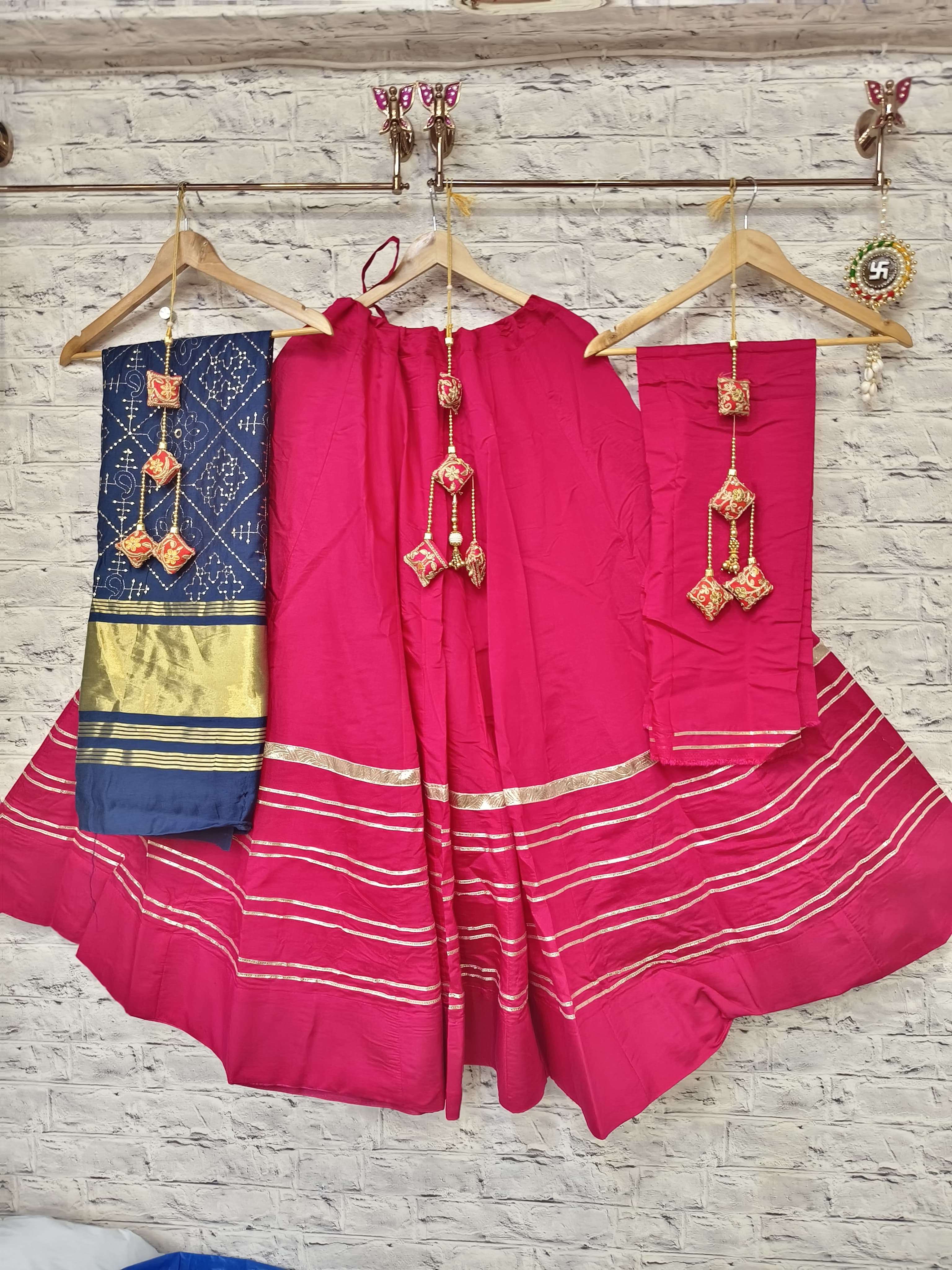 ASR-1218 COLOURS BY AQSAWHOLESALE ROMAN SILK WORK CHANIYA CHOLIS