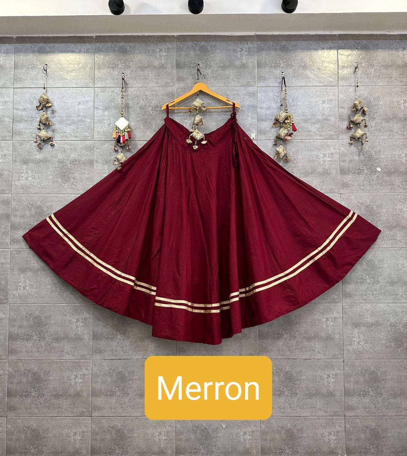 ASR-1219 COLOURS BY AQSAWHOLESALE RAYON COTTON SKIRTS