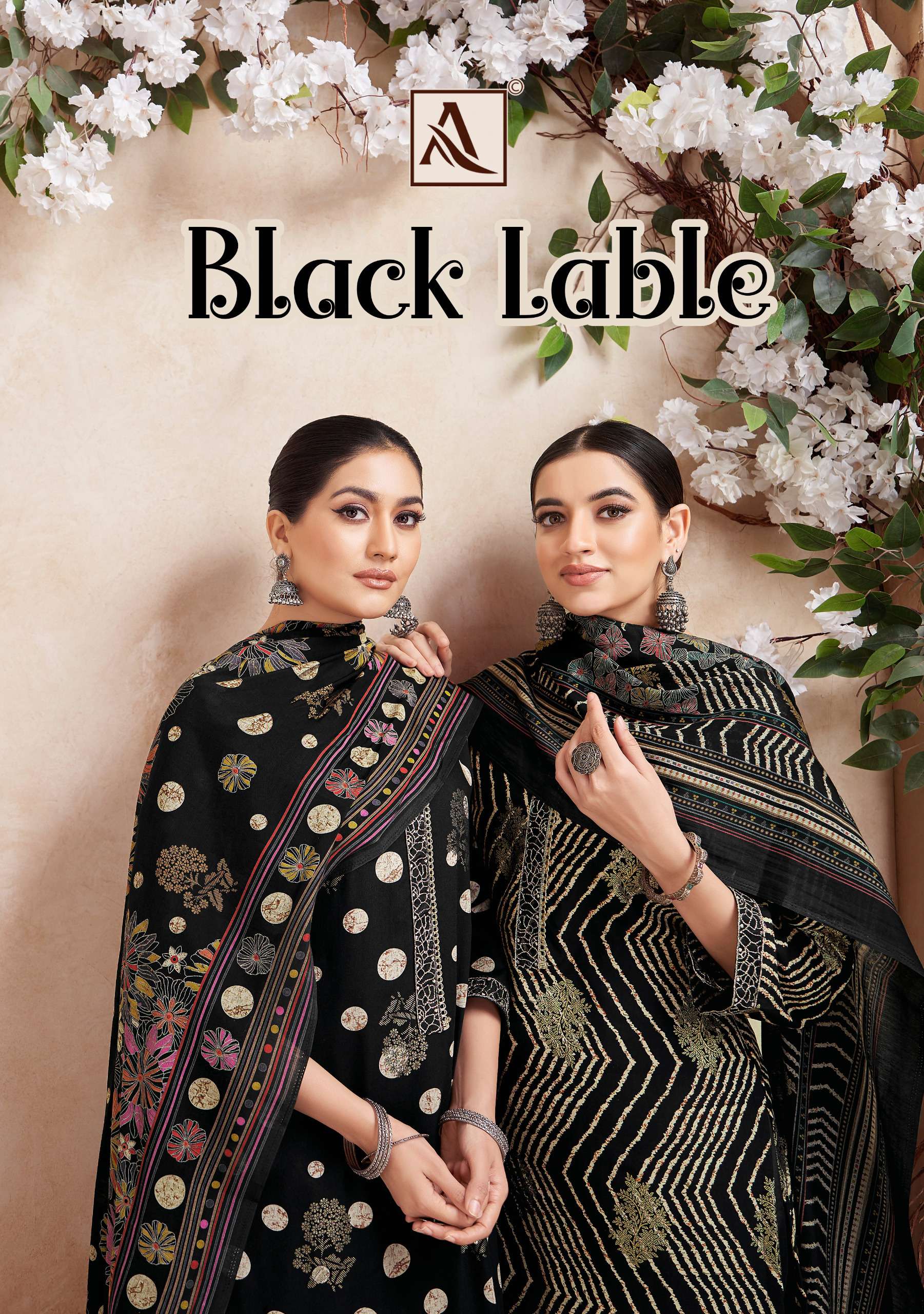 BLACK LABLE BY ALOK SUIT 1891-001 TO 1891-006 SERIES VISCOSE RAYON WORK DRESSES