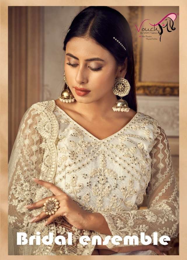 BRIDAL ENSEMBLE BY VOUCH 1001 TO 1005 SERIES DESIGNER WORK BRIDAL LEHENGAS