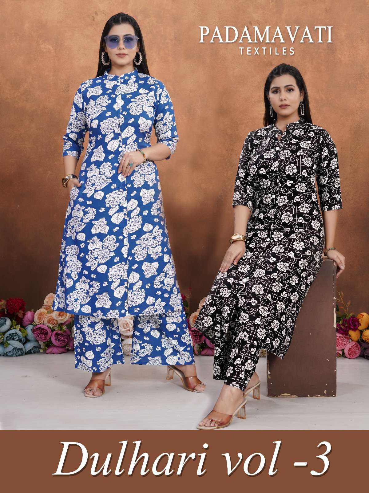 DULHARI VOL-3 BY AQSAWHOLESALE COTTON PRINT WORK CO-ORD SET