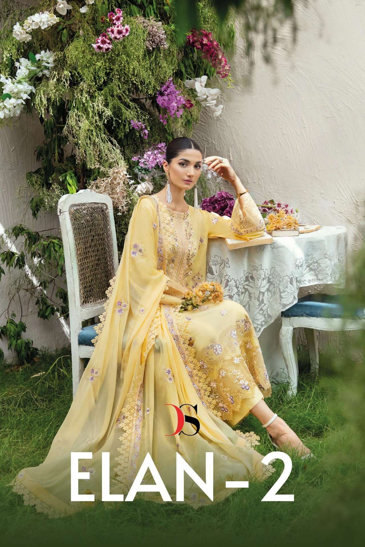 ELAN VOL-2 BY DEEPSY SUITS 1061 TO 1065 SERIES COTTON EMBROIDERED DRESSES
