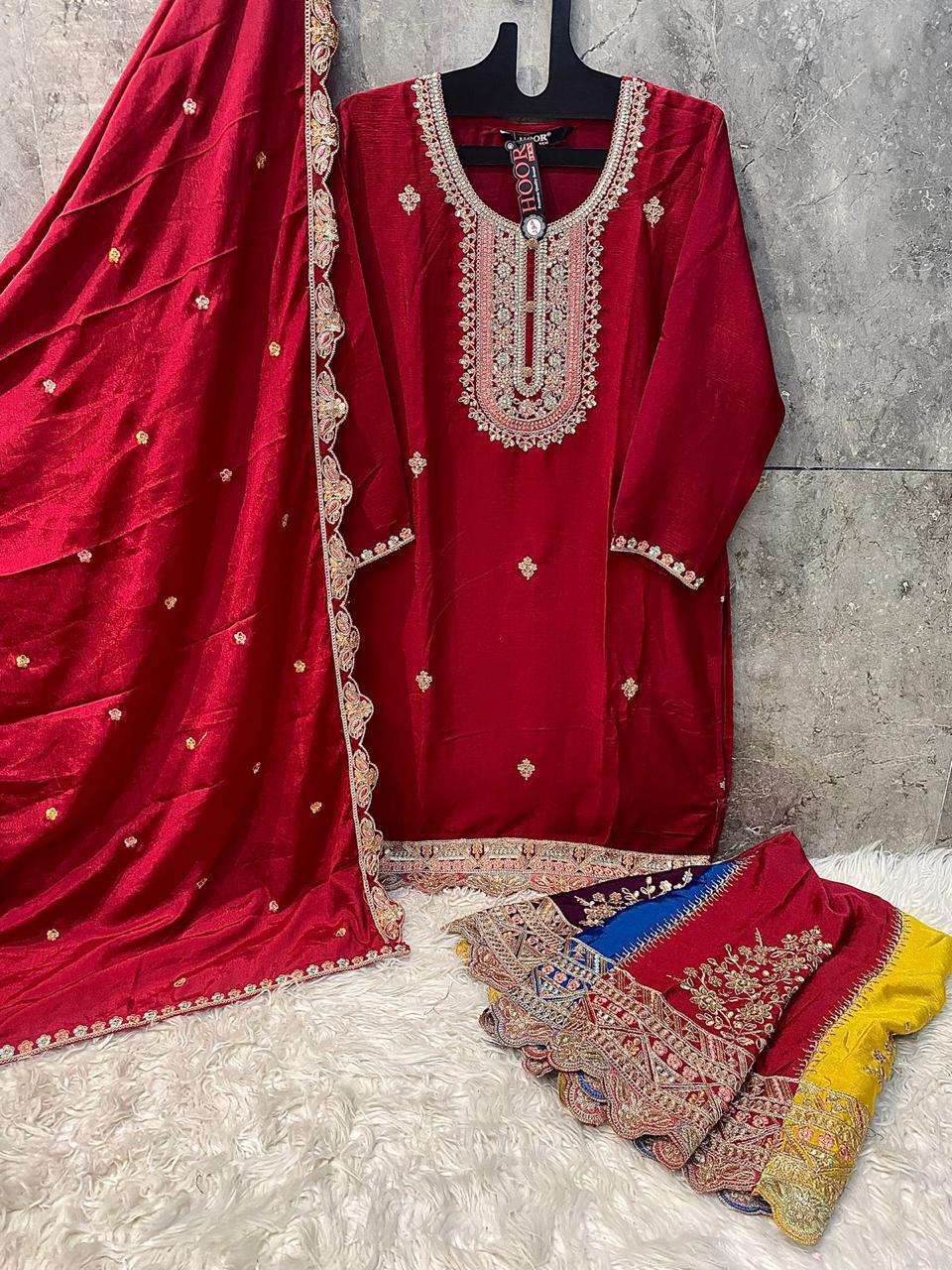 HF-99 COLOURS BY HOOR TEX 99-A TO 99-D SERIES CHINON WORK READYMADE DRESSES