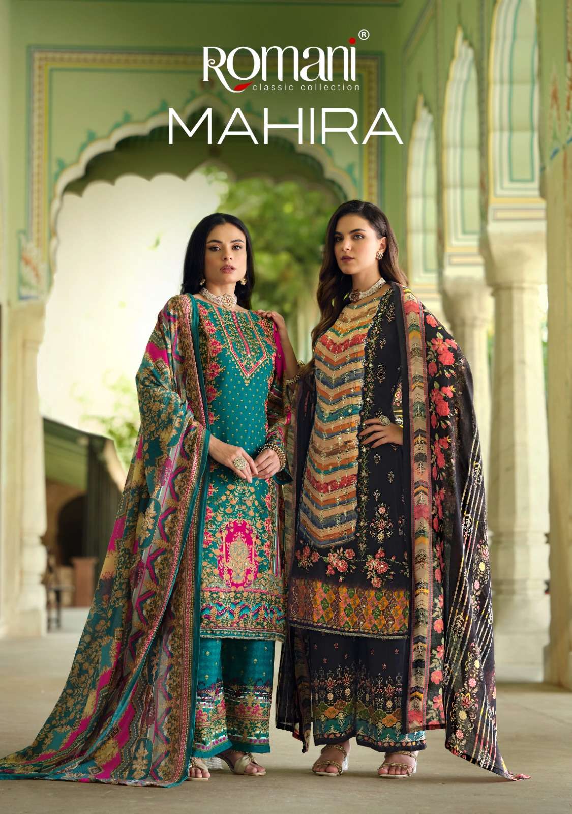 MAHIRA BY ROMANI 1103-001 TO 1103-008 SERIES COTTON ZARKAN WORK DRESSES