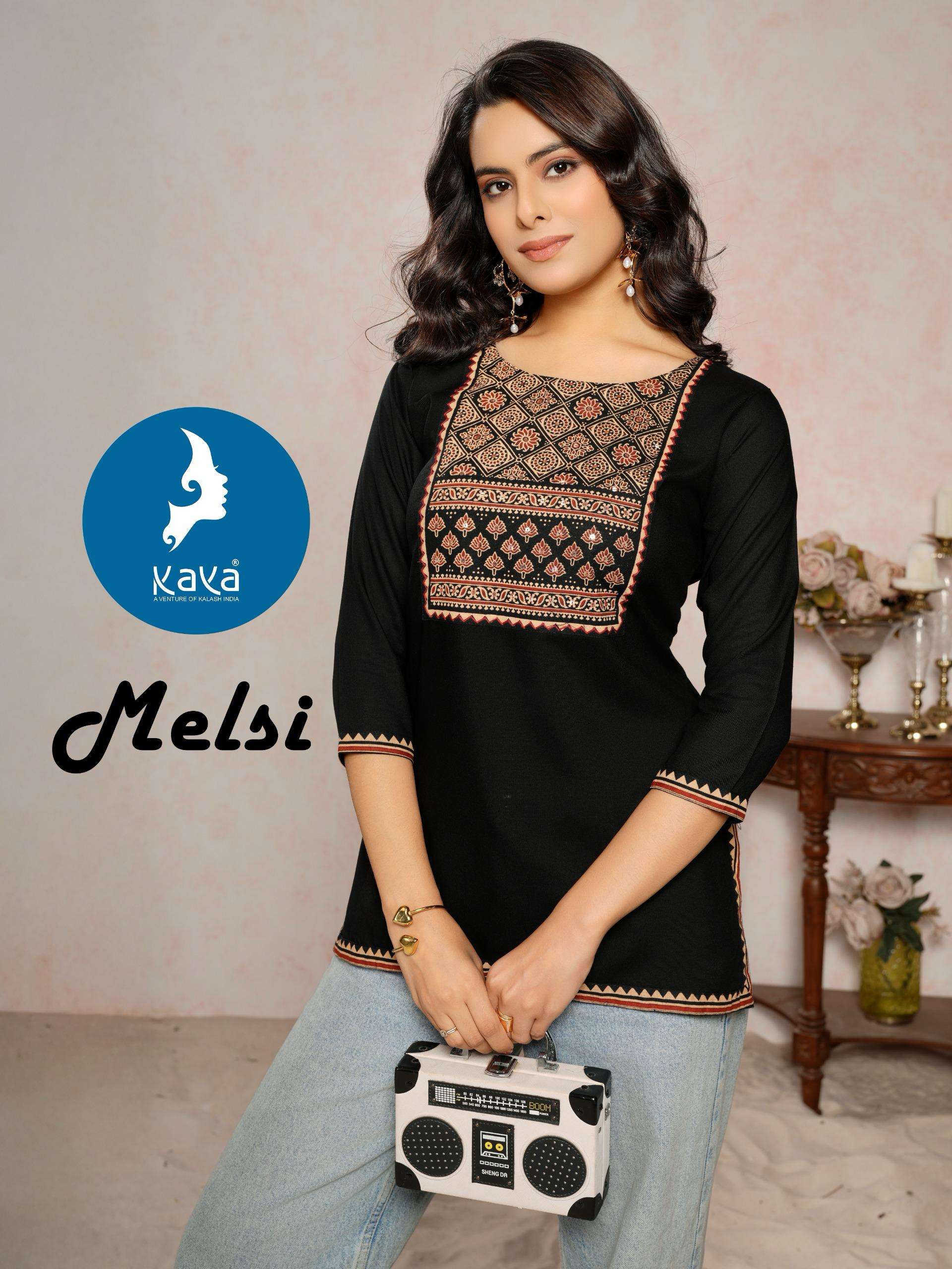 MELSI BY KAYA 01 TO 08 SERIES HEAVY RAYON WORK TOPS