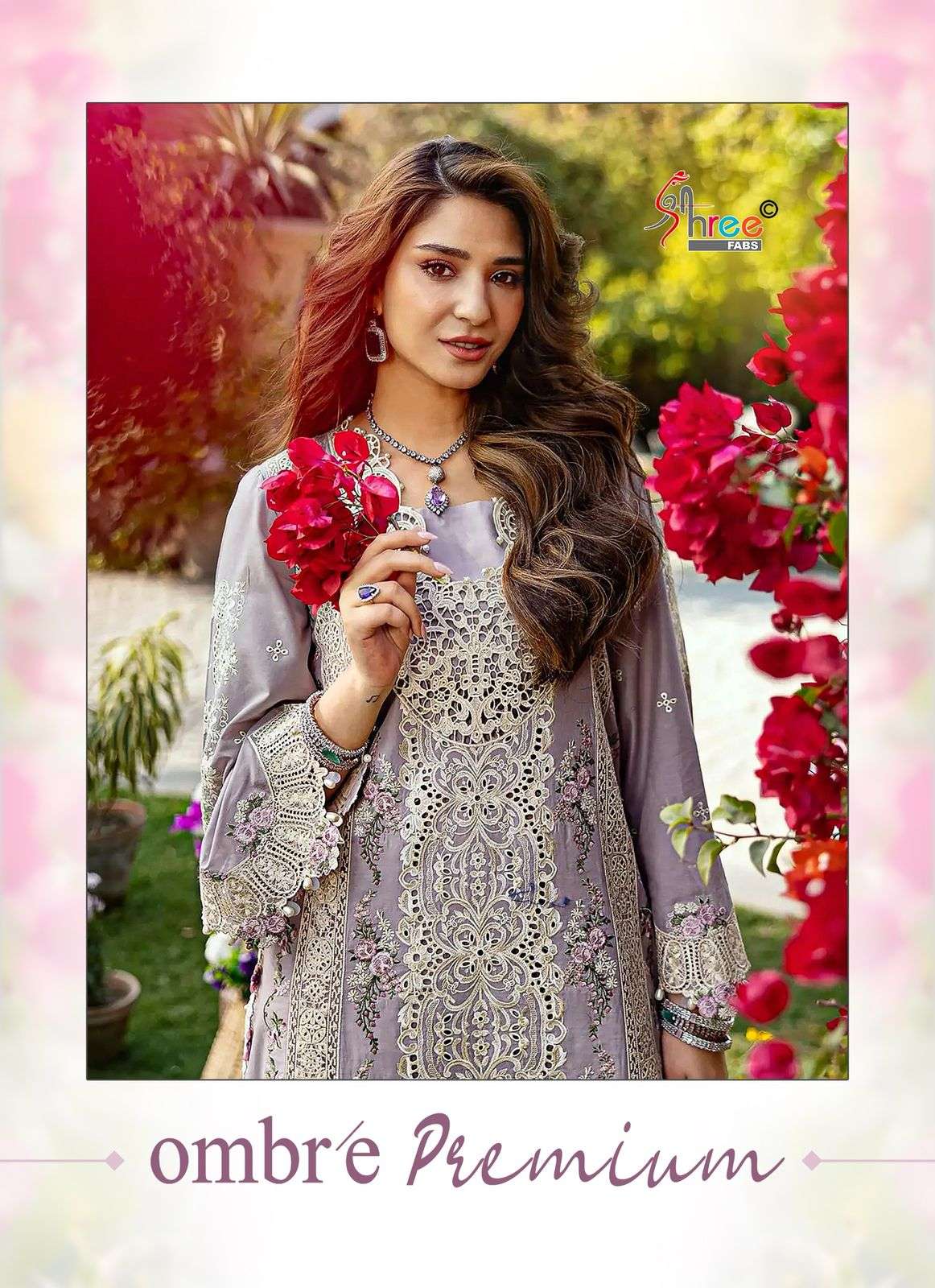 OMBRE PREMIUM BY SHREE FABS 3916 TO 3921 SERIES COTTON EMBROIDERED DRESSES