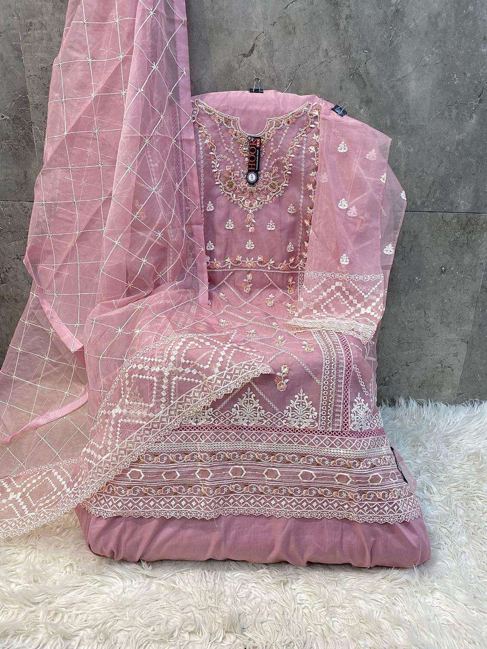 OR-70 COLOURS BY HOOR TEX ORGANZA WORK PAKISTANI DRESSES