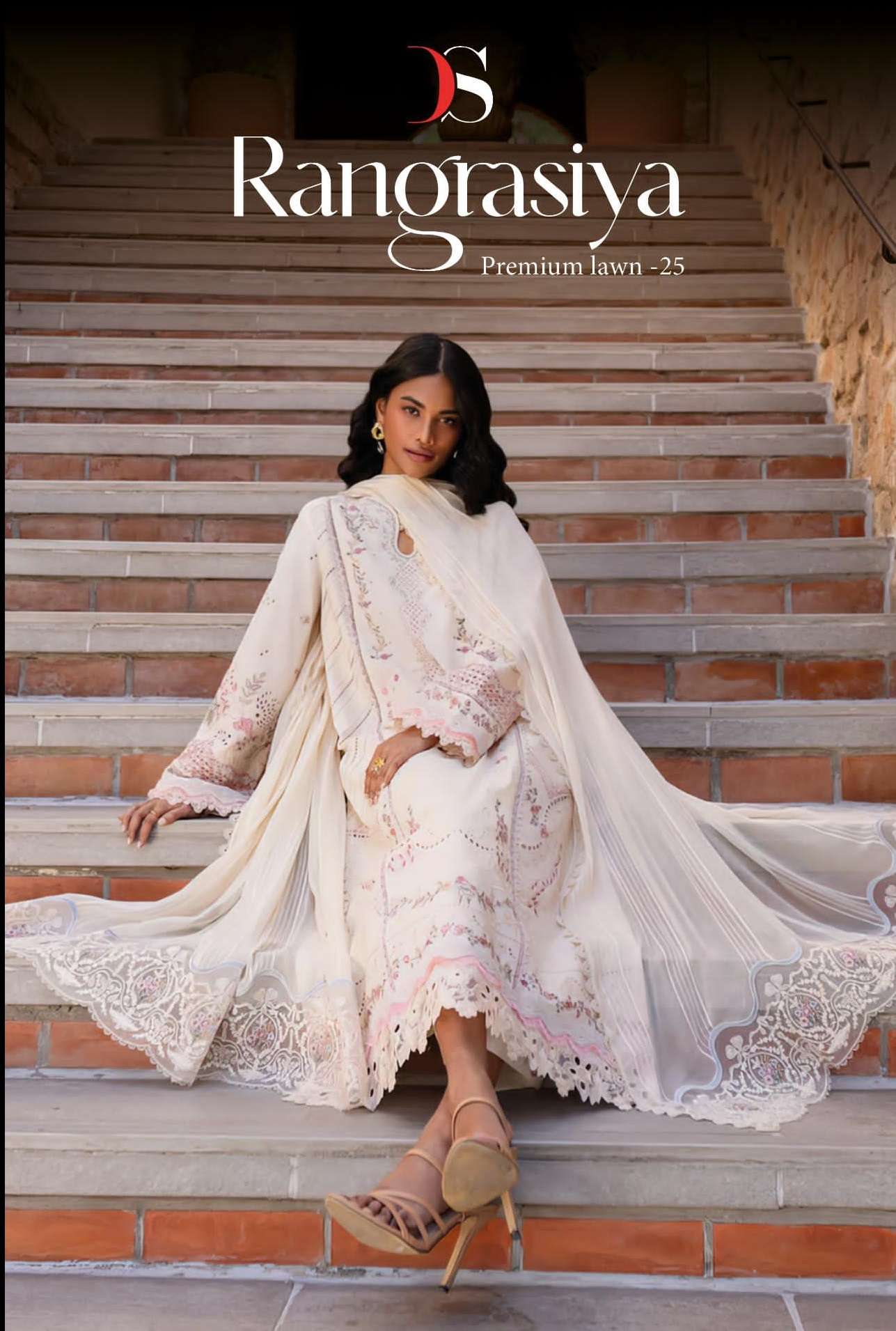 RANGRASIYA PREMIUM LAWN-25 BY DEEPSY SUITS COTTON HEAVY WORK DRESSES