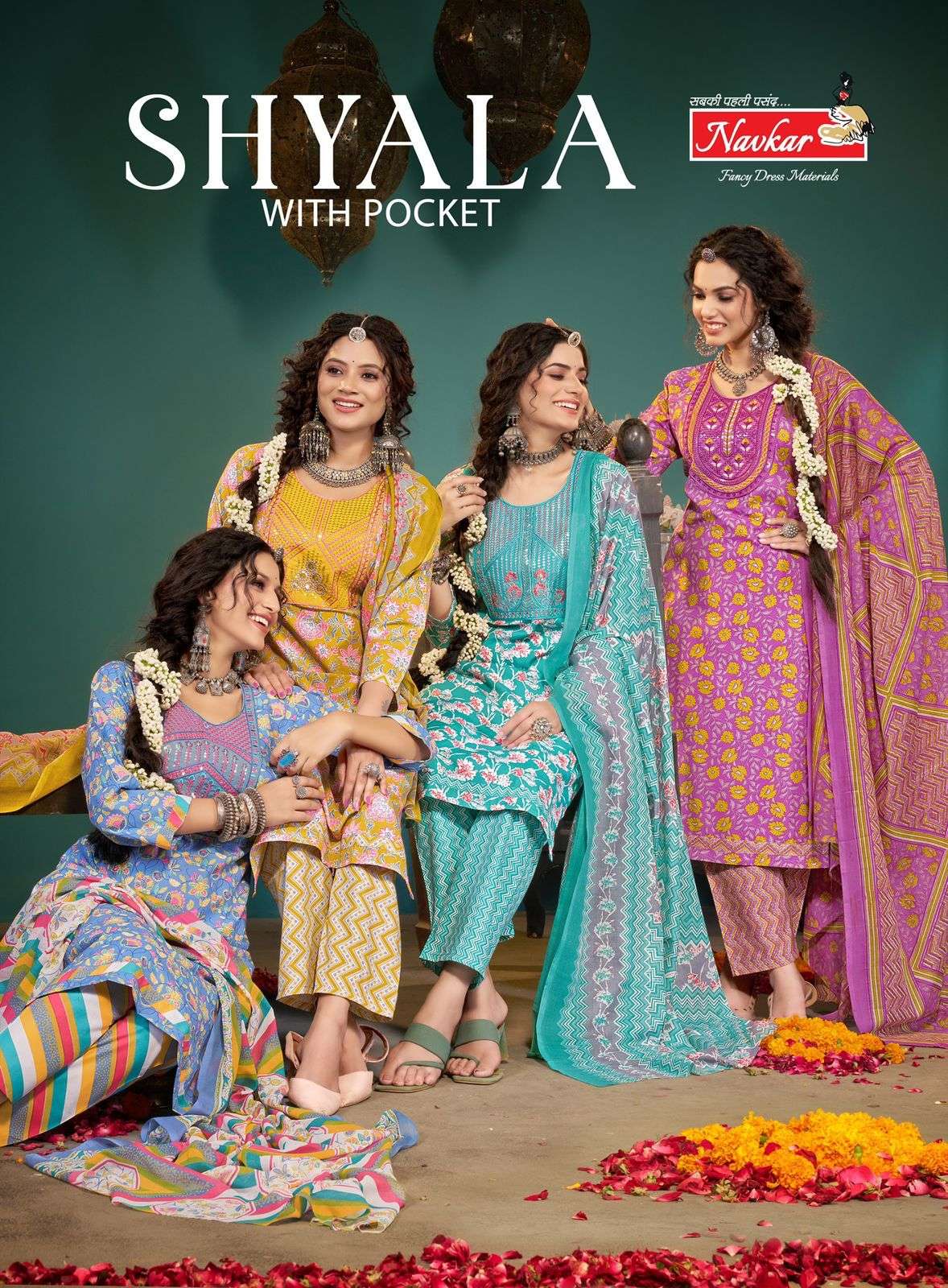 SHYALA BY NAVKAR MALASIAN COTTON PRINT WORK READYMADE DRESSES